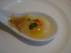 Coddled Quail Egg, Smoked Trout Roe